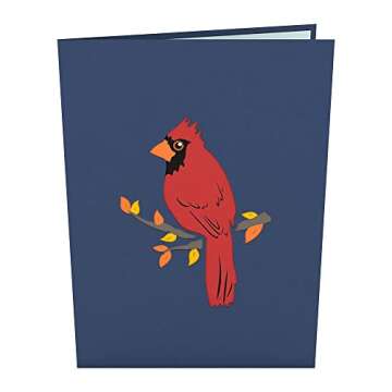 Lovepop Cardinal Pop-Up Card – Colorful 3D Greeting Card