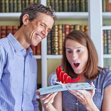 Lovepop Cardinal Pop-Up Card – Colorful 3D Greeting Card