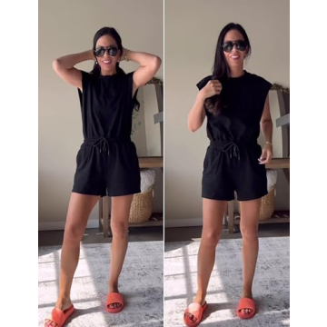 Xiaoxuemeng Women’s Open Back Summer Romper for 2024