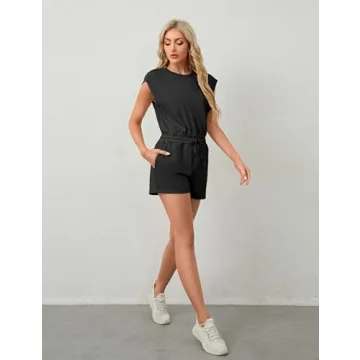 Xiaoxuemeng Women’s Open Back Summer Romper for 2024