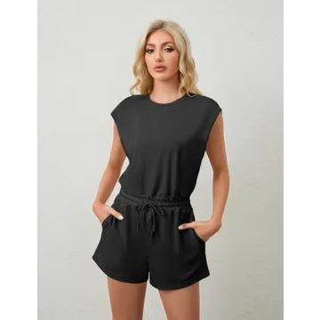 Xiaoxuemeng Women’s Open Back Summer Romper for 2024