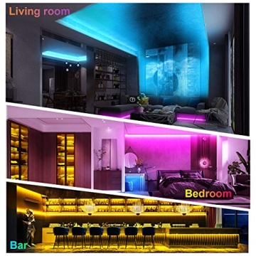 ViLSOM 40FT RGB LED Strip Lights - Music Sync & Smart Control