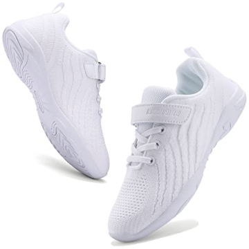 BAXINIER All White Cheerleading Shoes for Girls - Perfect Fit