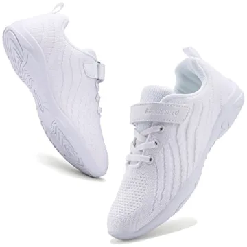 BAXINIER All White Cheerleading Shoes for Girls - Perfect Fit