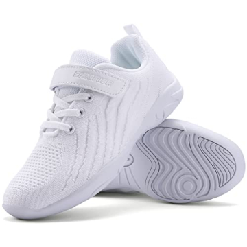 BAXINIER All White Cheerleading Shoes for Girls - Perfect Fit