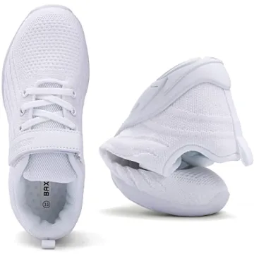 BAXINIER All White Cheerleading Shoes for Girls - Perfect Fit