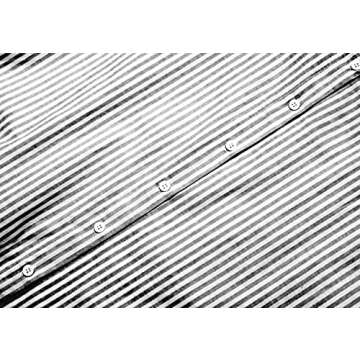 utcoco Womens Striped Long Sleeve Dress Casual Loose Button Down Cotton Maxi Shirt Dress