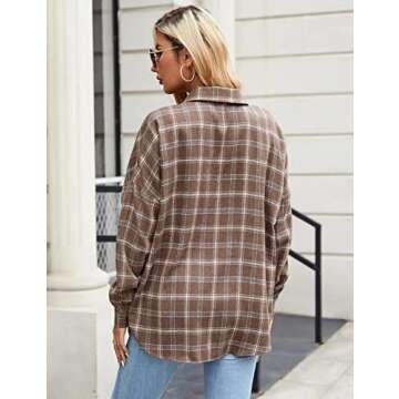 Stylish Blooming Jelly Women's Plaid Shirt for All Seasons