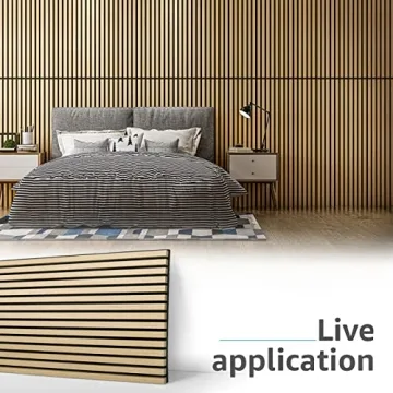 Art3d 2 Wood Slat Acoustic Panels - 3D Fluted Design
