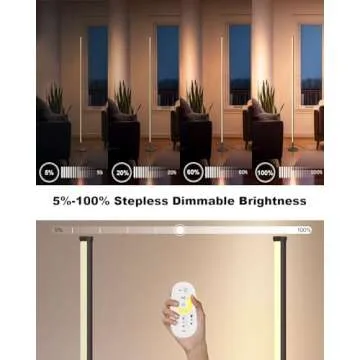 DENGALA Minimalist Floor Lamp with Remote Control