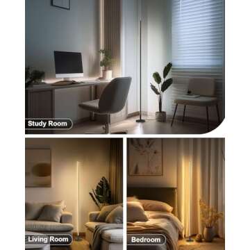 DENGALA Minimalist Floor Lamp with Remote Control