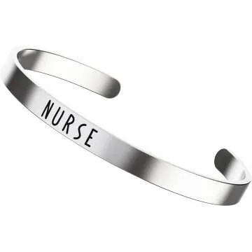 Inspirational Nurse Bracelet - Stethoscope Bangle