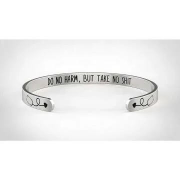 Inspirational Nurse Bracelet - Stethoscope Bangle