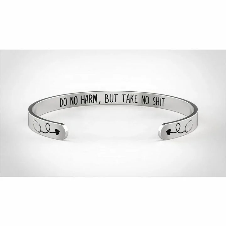 Inspirational Nurse Bracelet - Stethoscope Bangle