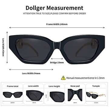 Dollger Retro Cat Eye Sunglasses for Women - Chic Style