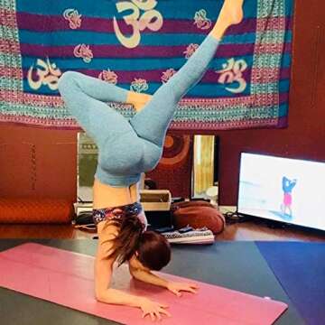 Aoxjox Women's High Waist Workout Gym Vital Seamless Leggings Yoga Pants 24'' (Forest Green Marl, Small)