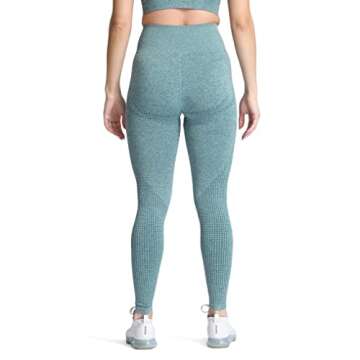 Aoxjox Women's High Waist Workout Gym Vital Seamless Leggings Yoga Pants 24'' (Forest Green Marl, Small)