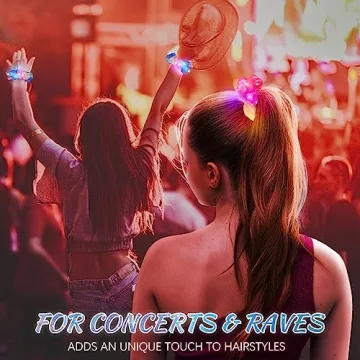 Illuminate Your Style with 8 Pcs LED Scrunchies