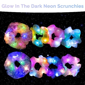 Illuminate Your Style with 8 Pcs LED Scrunchies