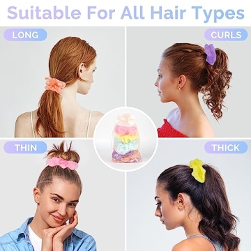 Illuminate Your Style with 8 Pcs LED Scrunchies