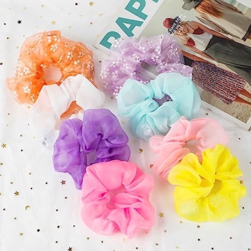Illuminate Your Style with 8 Pcs LED Scrunchies
