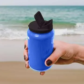 LATAPITA Plastic Caps for cans - Premium soda can lids - Can Cover For Standard Size Drink - Must-have Beach Accessories - Accessories for Soft Drinks - Reusable Fizz Lids - BPA Free - 4 pack (Black)