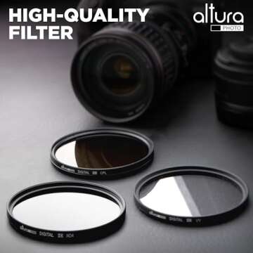 Altura Photo 40.5mm Lens Filter Kit - Multi-Coated UV Protector, CPL Polarizing and ND Neutral Densi...