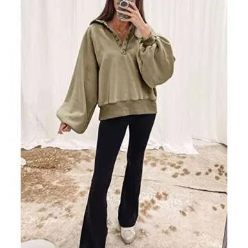 Trendy Queen Women's Cropped Fall Sweatshirt for Style