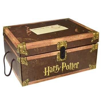 Harry Potter Books Set #1-7 in Collectible Trunk-Like Toy Chest Box, Decorative Stickers Included by...
