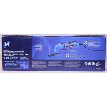Mastercraft 2.2A Oscillating Multi-Crafter Tool with 11 Piece Accessory Kit