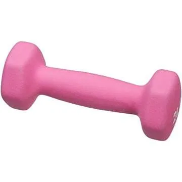 Valloowink Neoprene Dumbell 2 LB Pair - Non-Slip Hexagon Shape Weights for Workouts and Exercise