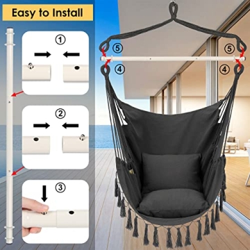 Relax with the Y-STOP Hammock Chair Hanging Swing