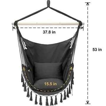 Relax with the Y-STOP Hammock Chair Hanging Swing