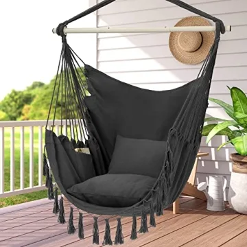 Relax with the Y-STOP Hammock Chair Hanging Swing