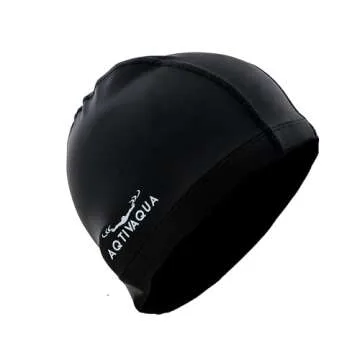 AqtivAqua Swim Cap - Comfortable Swimming Caps for Men, Women & Kids