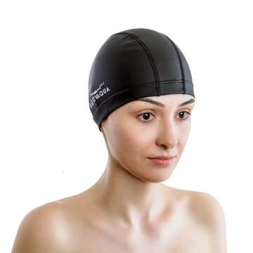 Comfortable & Protective AqtivAqua Swim Cap for All