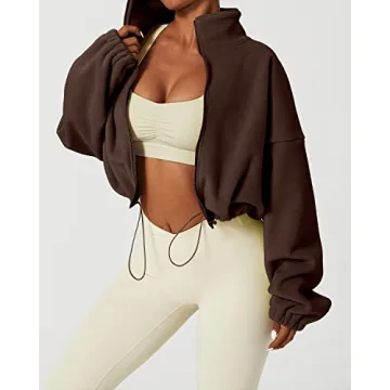 Shop QINSEN Women's Short Fleece Jacket for Ultimate Comfort