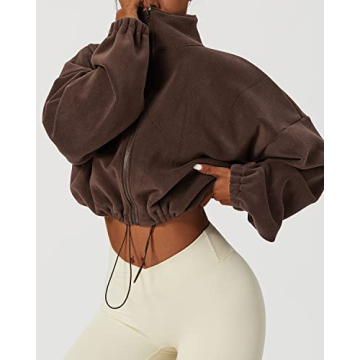 Shop QINSEN Women's Short Fleece Jacket for Ultimate Comfort