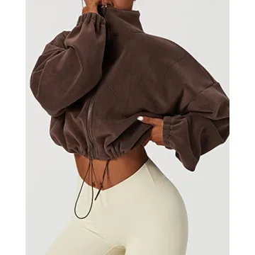 Shop QINSEN Women's Short Fleece Jacket for Ultimate Comfort