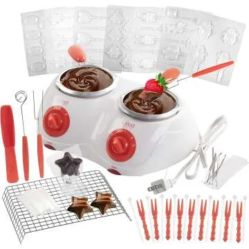 Chocolate Fondue Melting Pot Gift Set with Accessories