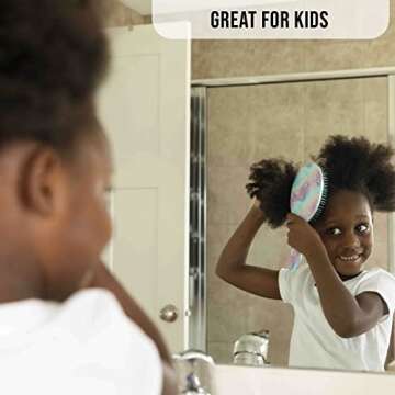 Framar Hair Brush Detangler – Hair Brushes for Women, Detangling Brush For Curly Hair, Detangle Brush, Wet Hair Brush for Thick Hair, Womens Hair Brush For Curly Hair, Brushes For Hair – Blue Tie Dye