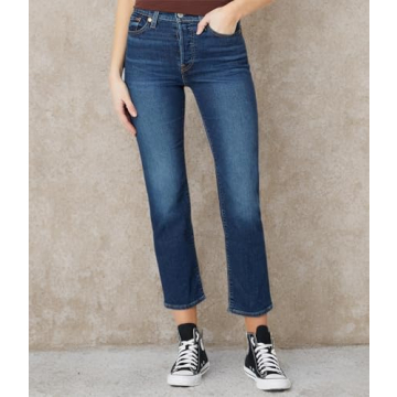 Levi's Women's Wedgie Straight Jeans High Rise Snug Fit