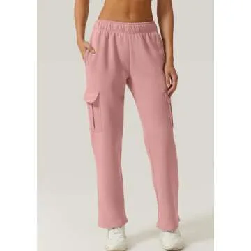 QINSEN Women's Fleece Sweatpants with Pockets