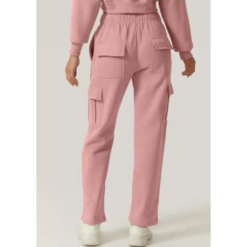 QINSEN Women's Fleece Sweatpants with Pockets