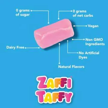 Zollipops Clean Teeth Keto Sugar Free Taffy Variety Pack, 3 Oz (Pack of 2) - Assorted Flavors for Gu...
