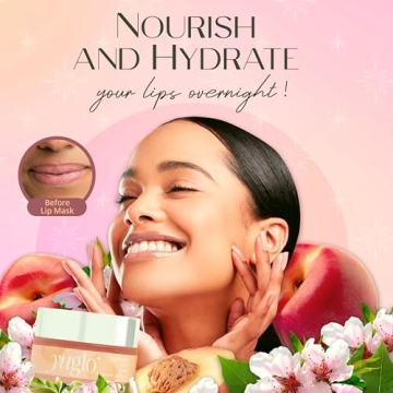 YUGLO Lip Sleeping Mask for Dry Chapped Lips - Peach