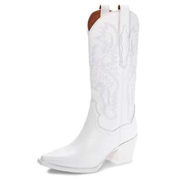 Mattiventon Cowgirl Boots for Women - Chic Vintage Western Style