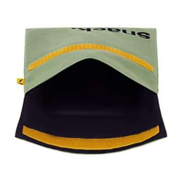 Fluf Flip Snack Sack: Reusable Snack & Sandwich Bag | Organic & Recycled Materials | Tested Food-Saf...