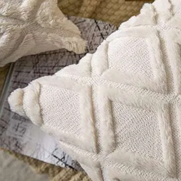 Neelvin Pack of 2 Soft Plush Short Wool Velvet Decorative Throw Pillow Covers Cushion Case Pillowcase for Sofa Couch