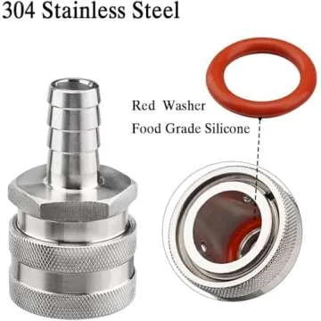 FERRODAY 1/2 NPT Quick Disconnects for Easy Brewing Setup